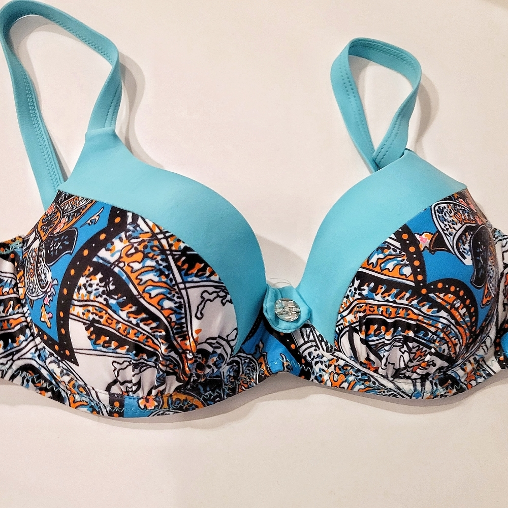 💦LAST ONE!!!Teal & Boho Print 2 Piece Bikini▪︎S-L - Picture 4 of 16